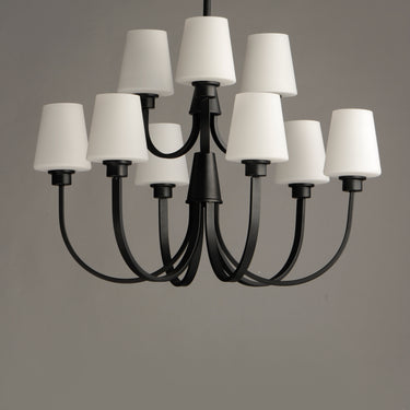 Maxim Lighting Shelter 9-Light Chandelier Black