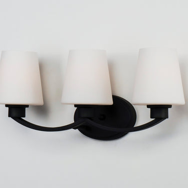 Maxim Lighting Shelter 3-Light Bath Vanity Black