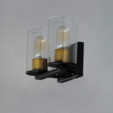 Maxim Lighting Sleek 2-Light Bath Vanity Antique Brass/Black