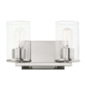 Maxim Lighting Sleek 2-Light Bath Vanity Satin Nickel