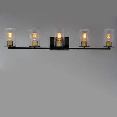 Maxim Lighting Sleek 5-Light Bath Vanity Antique Brass/Black