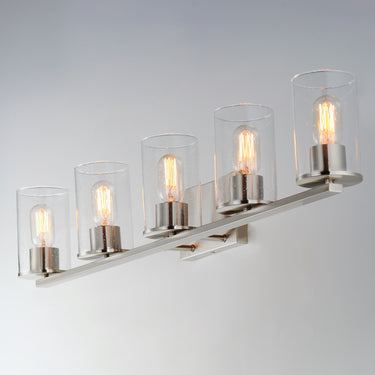 Maxim Lighting Sleek 5-Light Bath Vanity Satin Nickel