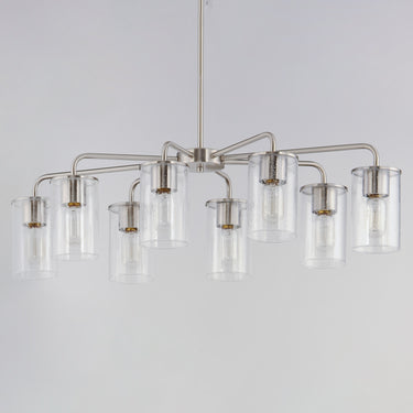 Maxim Lighting Sleek 8-Light Chandelier Satin Nickel