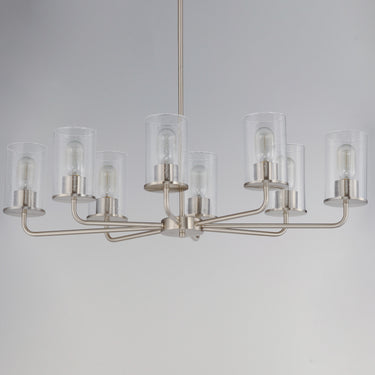 Maxim Lighting Sleek 8-Light Chandelier Satin Nickel