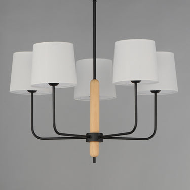 Maxim Lighting Bozeman 5-Light Chandelier Natural Wood