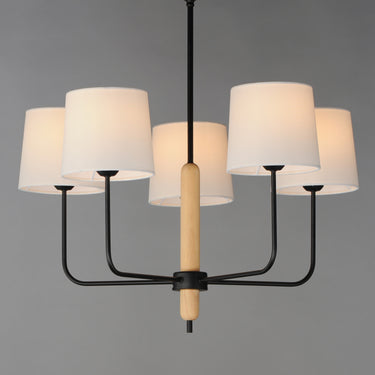 Maxim Lighting Bozeman 5-Light Chandelier Natural Wood
