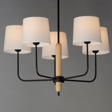 Maxim Lighting Bozeman 5-Light Chandelier Natural Wood