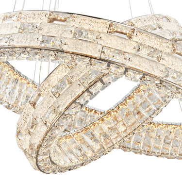 Finesse Decor Helix Chandelier Chrome