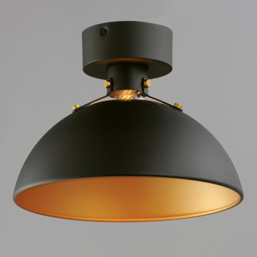 Maxim Lighting Dawn Flush Mount Antique Brass/Black