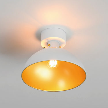 Maxim Lighting Dawn Flush Mount White/Satin Brass