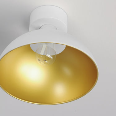 Maxim Lighting Dawn Flush Mount White/Satin Brass