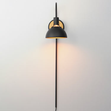 Maxim Lighting Dawn Pin Up Wall Sconce Antique Brass/Black
