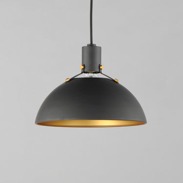 Maxim Lighting Dawn 12.5" Pendant Antique Brass/Black