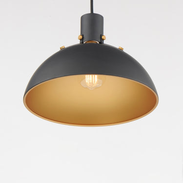 Maxim Lighting Dawn 12.5" Pendant Antique Brass/Black