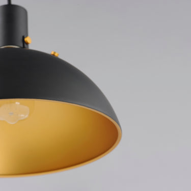 Maxim Lighting Dawn 12.5" Pendant Antique Brass/Black