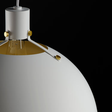 Maxim Lighting Dawn 20" Pendant White/Satin Brass