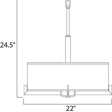 Maxim Lighting Nexus 4-Light Pendant Satin Nickel