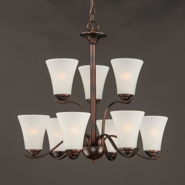 Maxim Lighting Vital 9-Light Chandelier Oil Rubbed Bronze