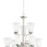 Maxim Lighting Vital 9-Light Chandelier Satin Nickel