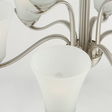 Maxim Lighting Vital 9-Light Chandelier Satin Nickel