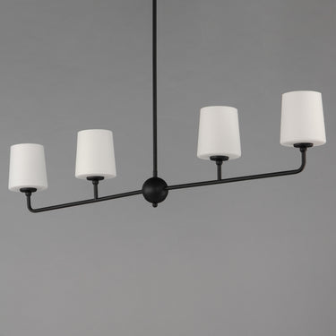 Maxim Lighting Bristol 4-Light Linear Chandelier Anthracite
