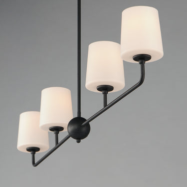 Maxim Lighting Bristol 4-Light Linear Chandelier Anthracite