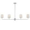 Maxim Lighting Bristol 4-Light Linear Chandelier Satin Nickel