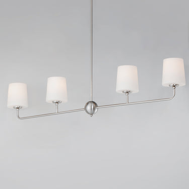 Maxim Lighting Bristol 4-Light Linear Chandelier Satin Nickel