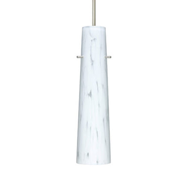 Camino stem pendant: Carrera glass shade | Besa Lighting