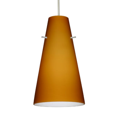 Cierro cable pendant: Amber Matte glass shade | Besa Lighting