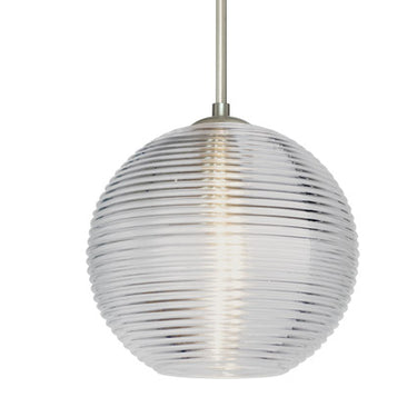 Kristall 8 cable pendant: Clear glass shade | Besa Lighting