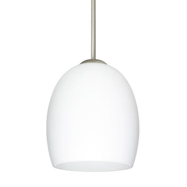 Lucia cable pendant: Opal Matte glass shade | Besa Lighting