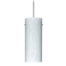 Stilo 10 stem pendant: Carrera glass shade | Besa Lighting