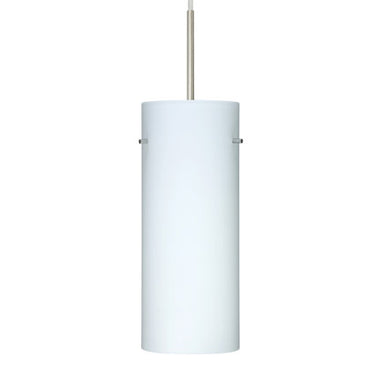Stilo 10 stem pendant: Opal Matte glass shade | Besa Lighting
