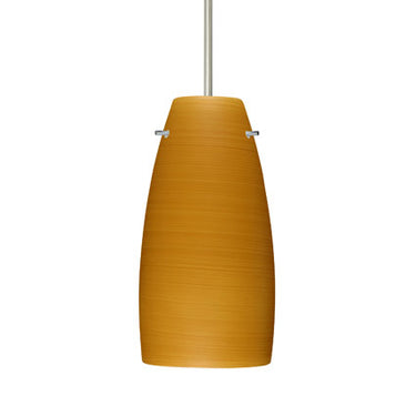 Tao 10 cable pendant: Oak glass shade | Besa Lighting