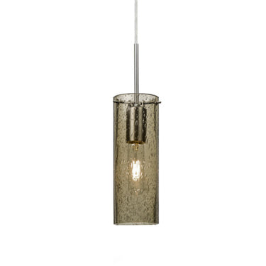 Juni 10 stem pendant: Latte Bubble glass shade | Besa Lighting