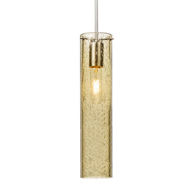 Juni 16 stem pendant: Gold Bubble glass shade | Besa Lighting