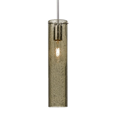 Juni 16 stem pendant: Latte Bubble glass shade | Besa Lighting