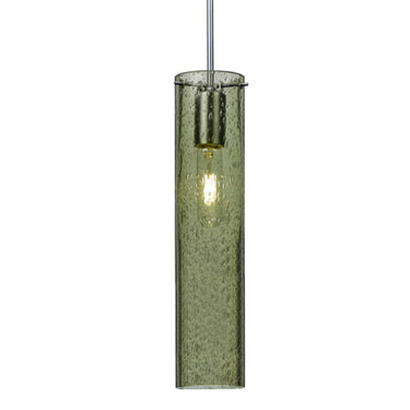 Juni 16 stem pendant: Moss Bubble glass shade | Besa Lighting