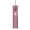Juni 16 stem pendant: Plum Bubble glass shade | Besa Lighting