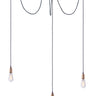 Maxim Lighting Early Electric 3-Light Pendant Black/Antique Brass