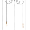 Maxim Lighting Early Electric 5-Light Pendant Black/Antique Brass