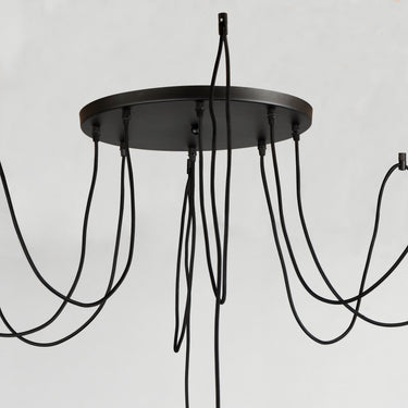 Maxim Lighting Early Electric 8-Light Pendant Black/Antique Brass