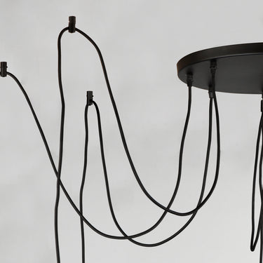Maxim Lighting Early Electric 8-Light Pendant Black/Antique Brass