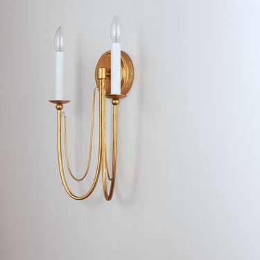 Maxim Lighting Plumette 2-Light Wall Sconce Gold Leaf