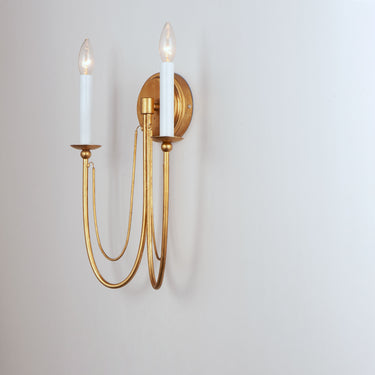 Maxim Lighting Plumette 2-Light Wall Sconce Gold Leaf