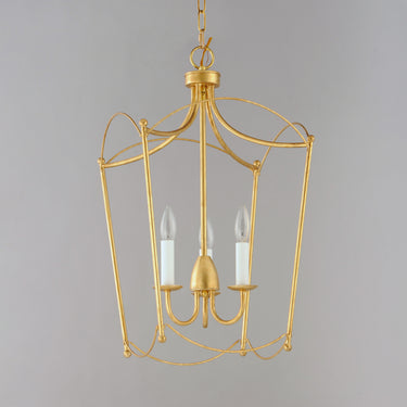 Maxim Lighting Plumette 3-Light Pendant Gold Leaf