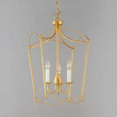 Maxim Lighting Plumette 3-Light Pendant Gold Leaf