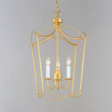 Maxim Lighting Plumette 3-Light Pendant Gold Leaf