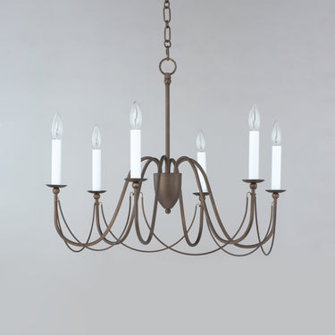 Maxim Lighting Plumette 6-Light Chandelier Chestnut Bronze